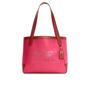 💕COACH Tote In Colorblock With Horse And Carriage NWOT